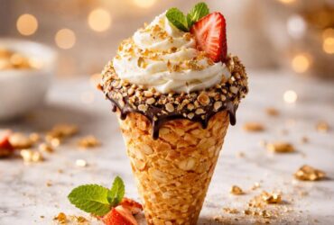 Cheesecake Almond Cone Recipe