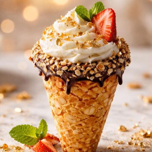Cheesecake Almond Cone Recipe