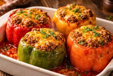 Old Fashioned Stuffed Bell Peppers Recipe