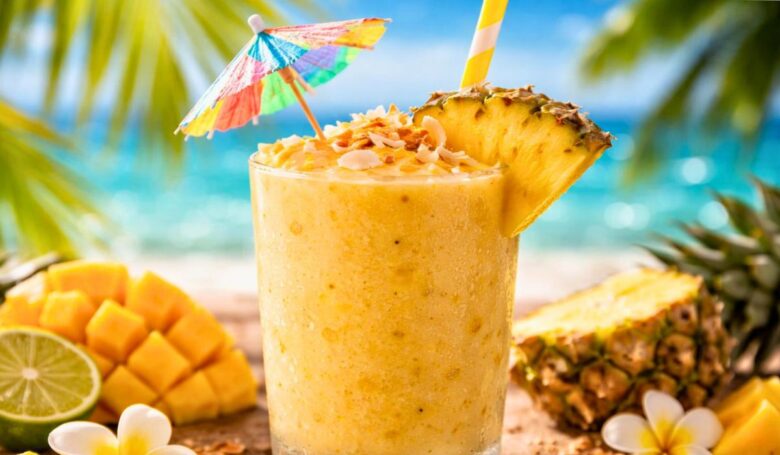 Tropical Mango Pineapple Smoothie Recipe