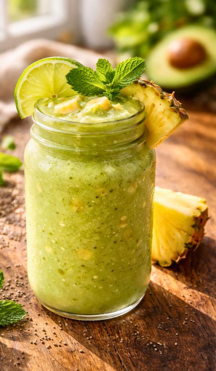 Avocado Pineapple Smoothie Recipe