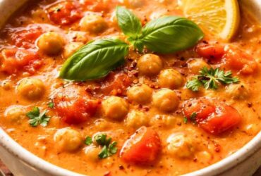 Chickpea Tomato Soup Recipe