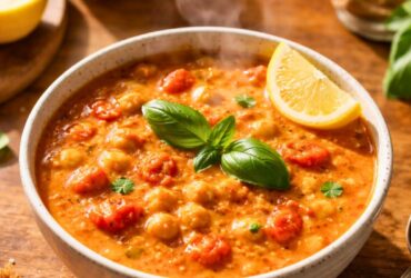 Chickpea Tomato Soup Recipe
