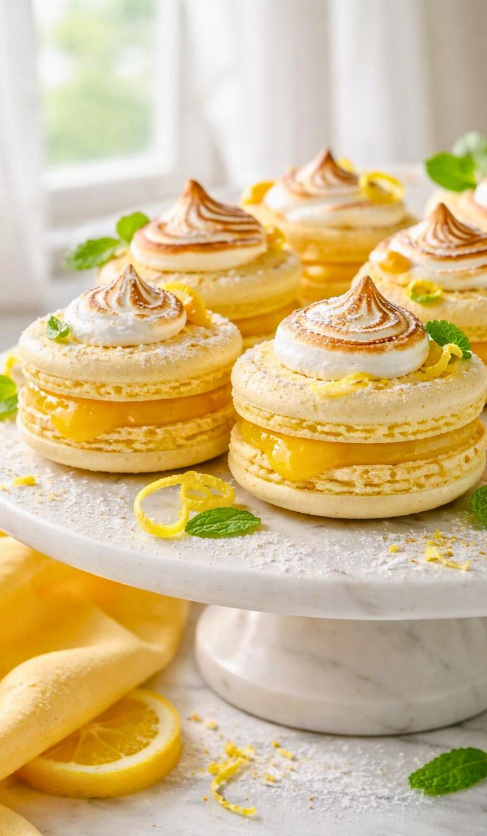 Citrus Lemon Meringue Pie Macarons Recipe