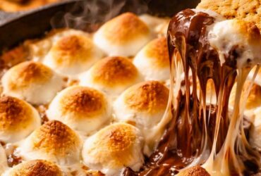 Gooey Fluffy S'mores Dip Recipe
