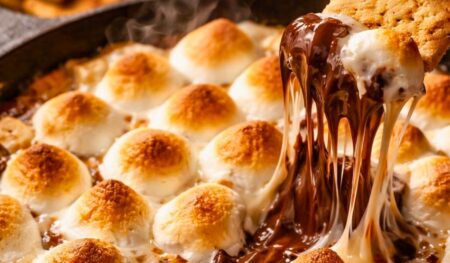 Gooey Fluffy S'mores Dip Recipe