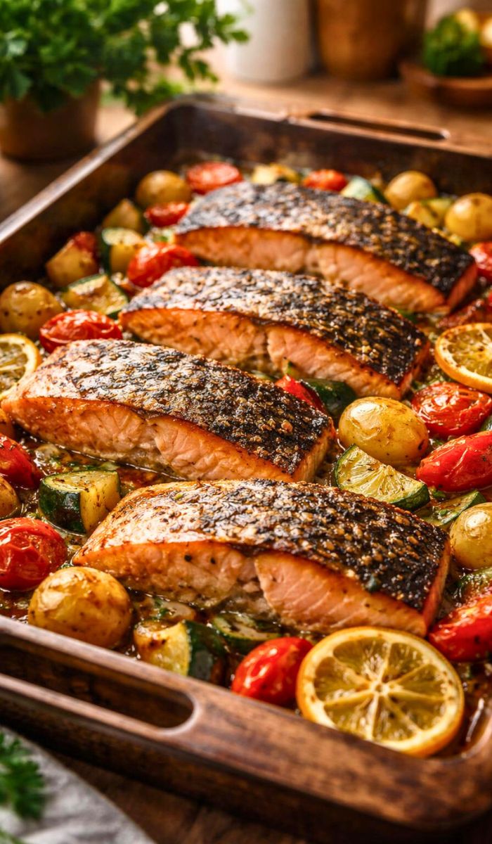 Hairy Bikers Salmon Tray Bake Recipe