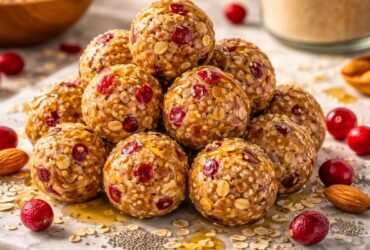 High-Protein Cranberry Energy Balls Recipe