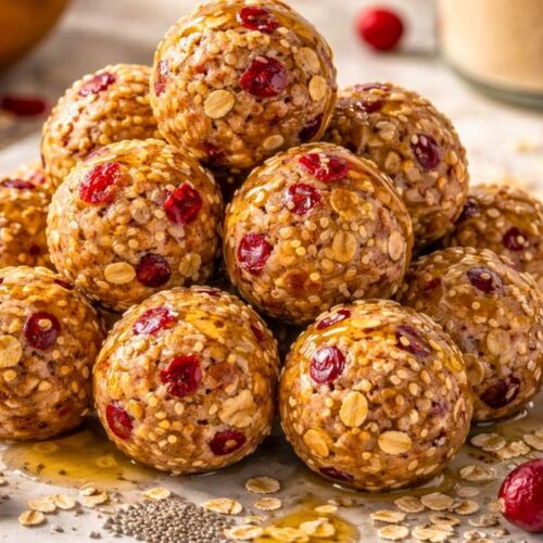 High-Protein Cranberry Energy Balls Recipe