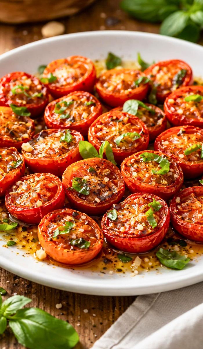 Ina Garten Roasted Tomatoes with Basil Recipe