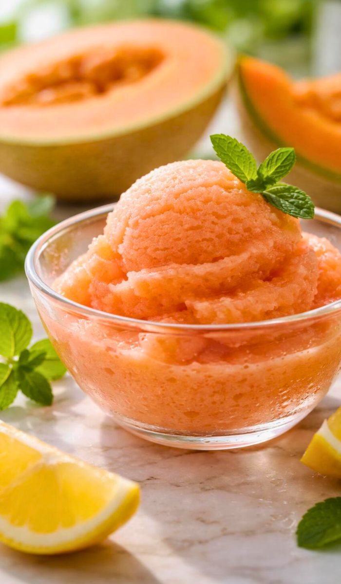 Ninja Creami Cantaloupe Sorbet Recipe