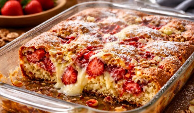 Strawberry Earthquake Cake Recipe