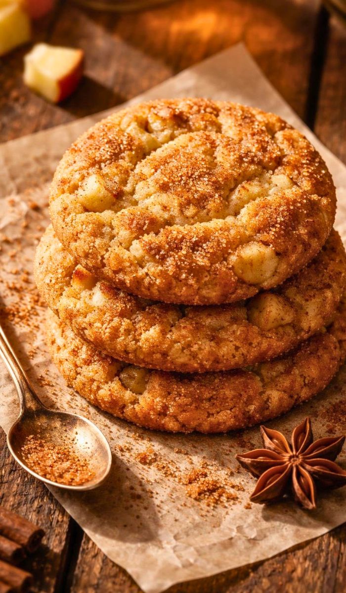 Apple Cinnamon Snickerdoodle Cookies Recipe