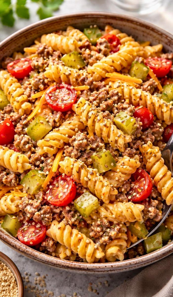 Big Mac Pasta Salad Recipe