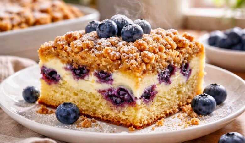 Blueberry Cream Cheese Coffee Cake Recipe