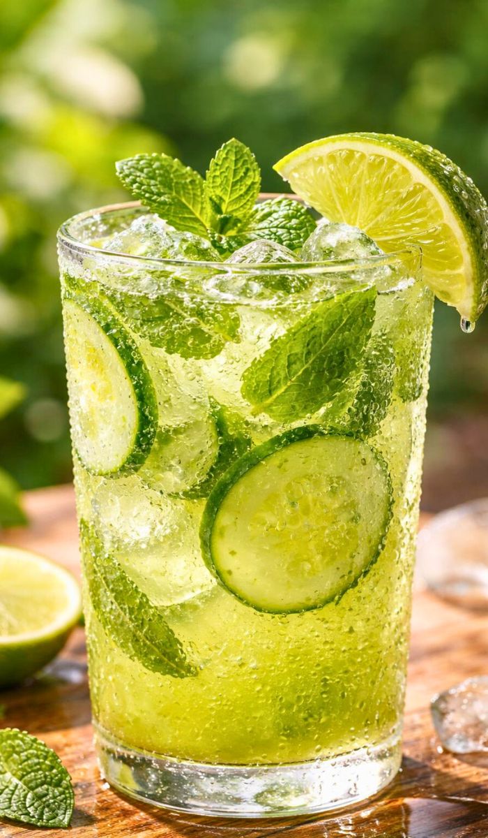 Cava Cucumber Mint Lime Drink Recipe