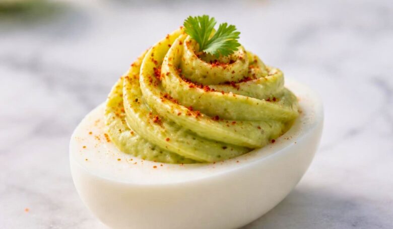 Creamy Avocado Deviled Eggs Recipe