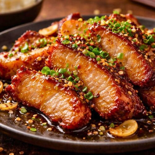 Crispy Garlic Pork Jowl Recipe