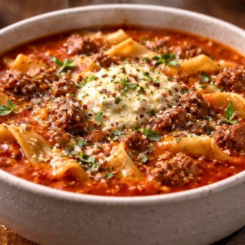 Crockpot Lasagna Soup Recipe