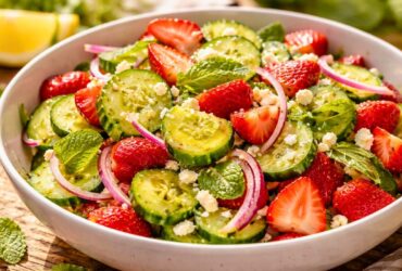Cucumber Strawberry Salad Recipe