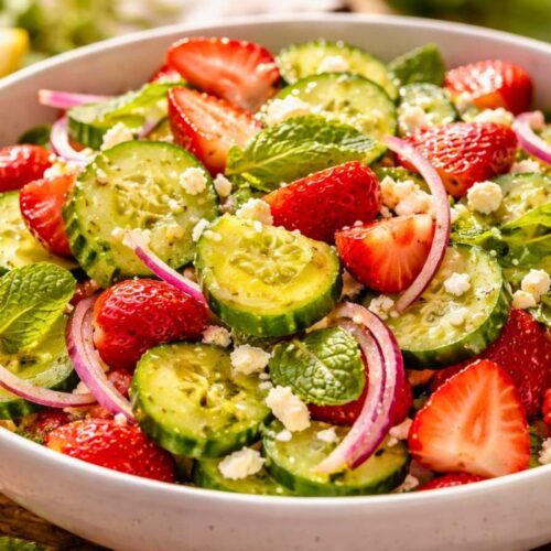 Cucumber Strawberry Salad Recipe