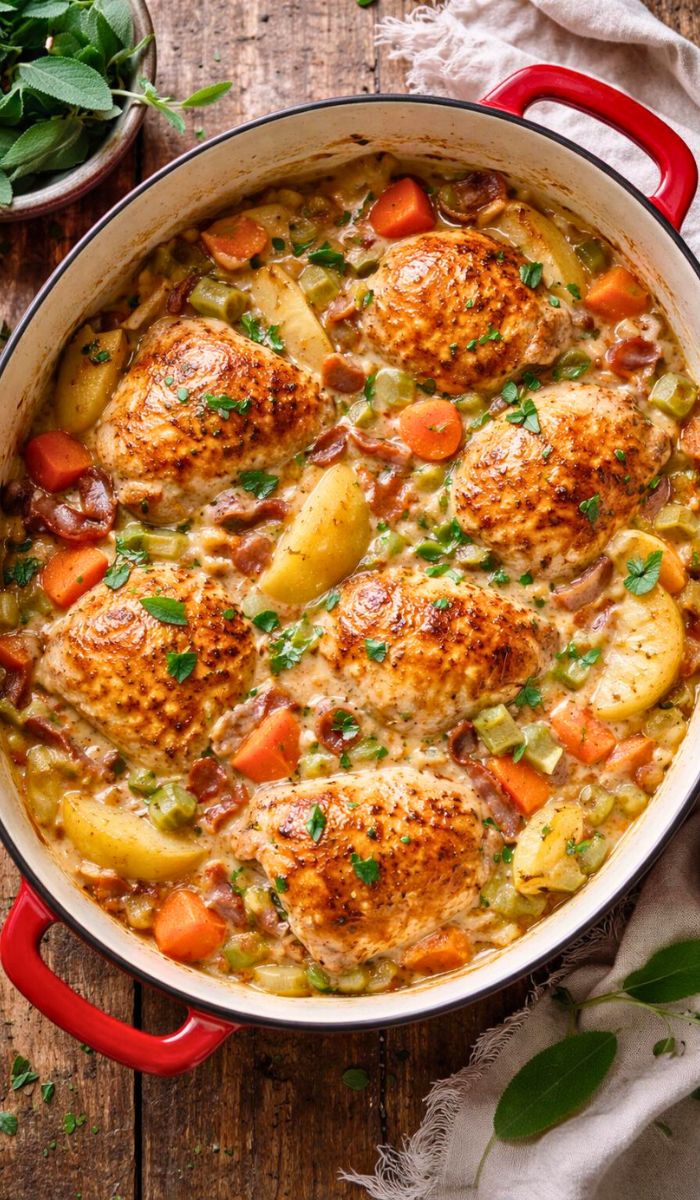 Hairy Bikers Chicken Cider Casserole Recipe