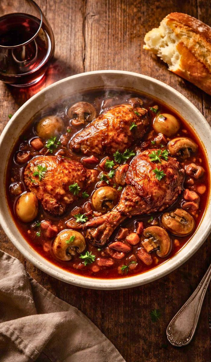 Hairy Bikers Coq au Vin Recipe
