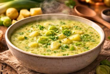 Hairy Bikers Leek and Potato Soup with Milk Recipe