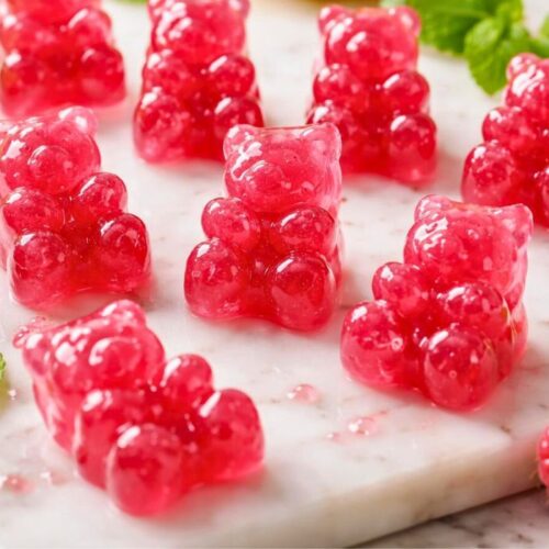 Homemade Raspberry Gummy Fruit Snacks Recipe