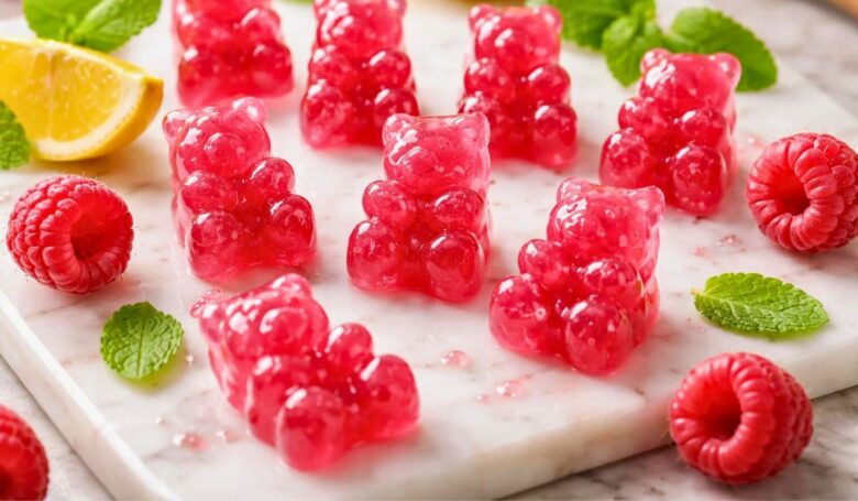 Homemade Raspberry Gummy Fruit Snacks Recipe