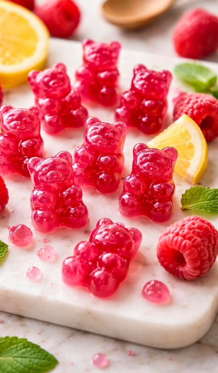 Homemade Raspberry Gummy Fruit Snacks Recipe