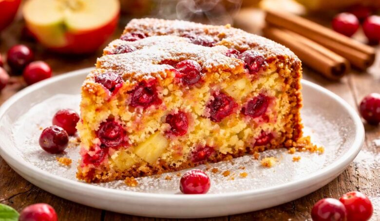 Ina Garten Easy Cranberry and Apple Cake Recipe