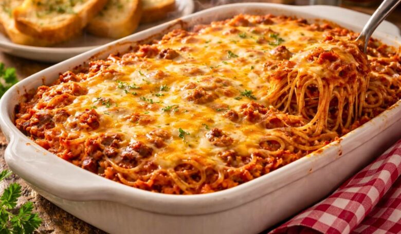 Paula Deen Baked Spaghetti Recipe