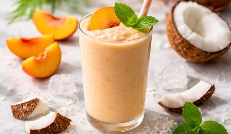 Peach Coconut Cream Smoothie Recipe