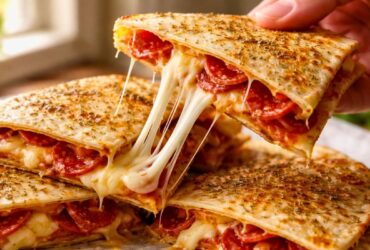 Pepperoni Pizza Quesadillas Recipe