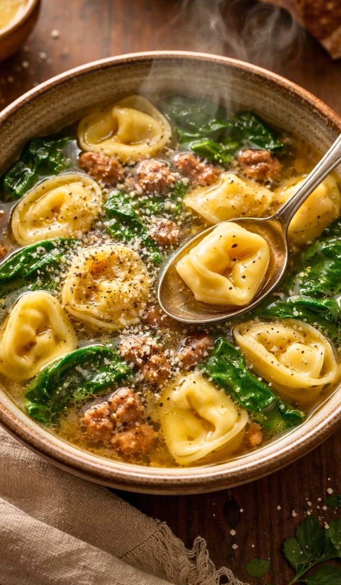 Sausage Tortellini in Brodo Recipe
