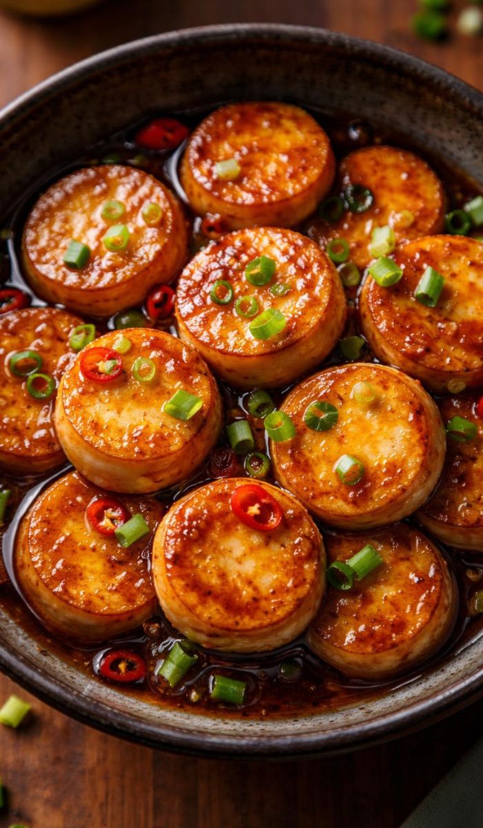 Silky Braised Egg Tofu Recipe