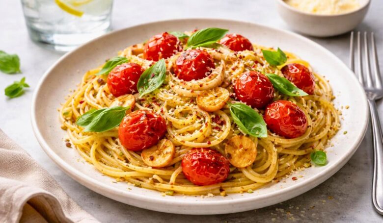 Tomato Garlic Pasta Recipe