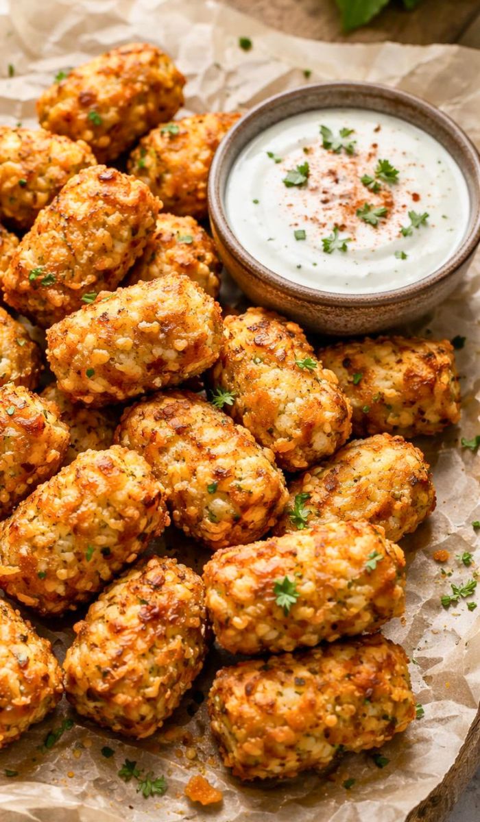 Boiled Cauliflower Tots Recipe