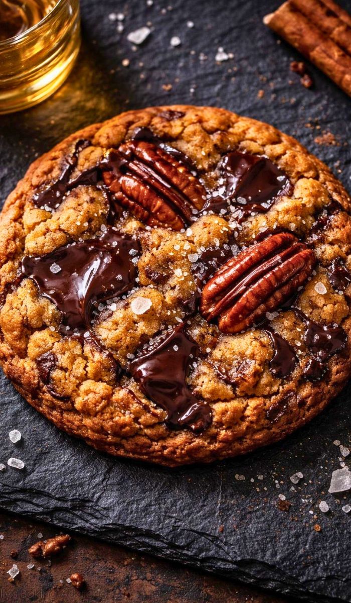 Brown Butter Bourbon Pecan Chocolate Cookies Recipe