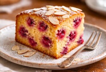 Cherry Almond Cake with Buttermilk Recipe