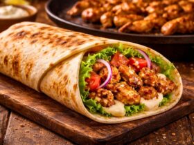 Chicken Shawarma Bread on Tawa Recipe