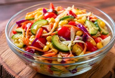 Crunchy Veggies Meet Tangy Dressing Recipe