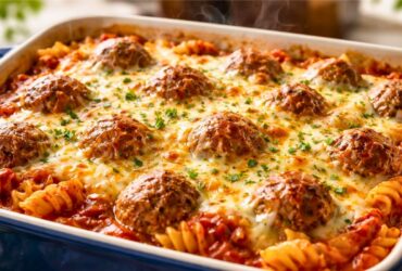 Dump and Bake Meatball Casserole Recipe