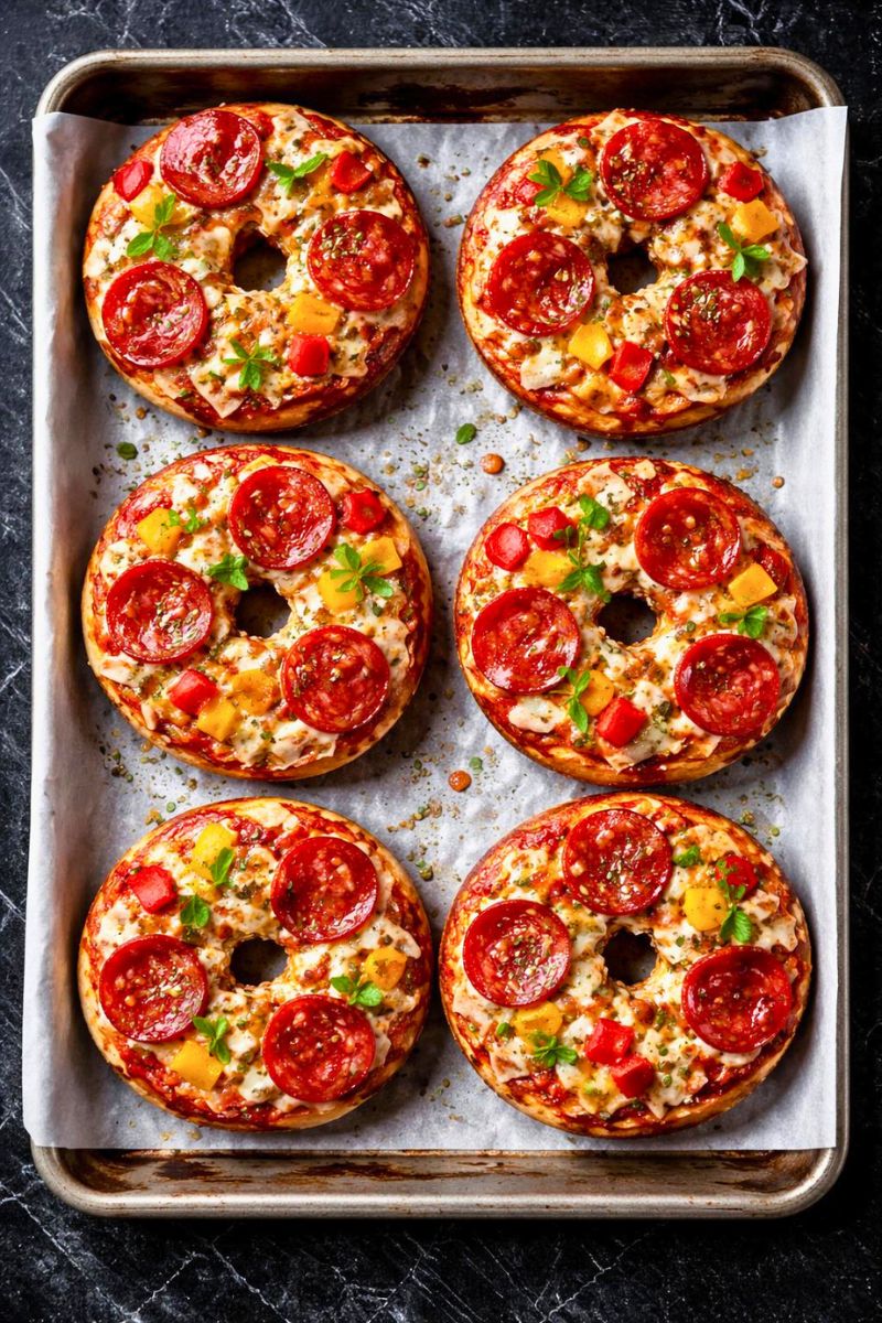 Easy Homemade Pizza Bagels Recipe