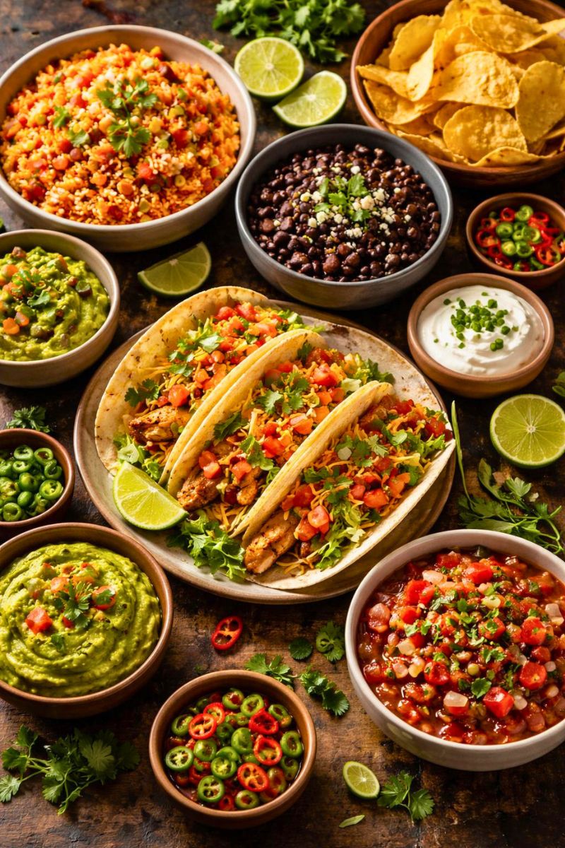 Full Mexican-Inspired Dinner Spread Recipe