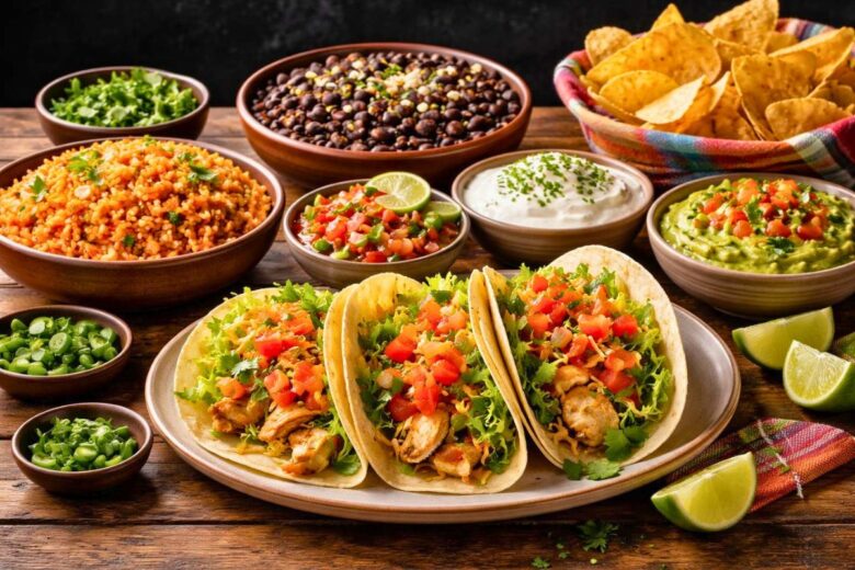 Full Mexican-Inspired Dinner Spread Recipe