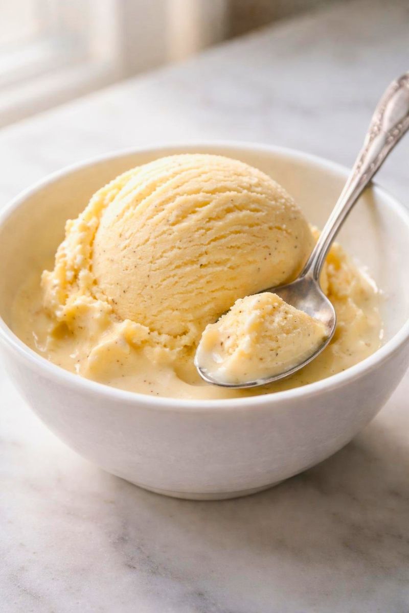 Homemade Vanilla Custard Ice Cream Recipe