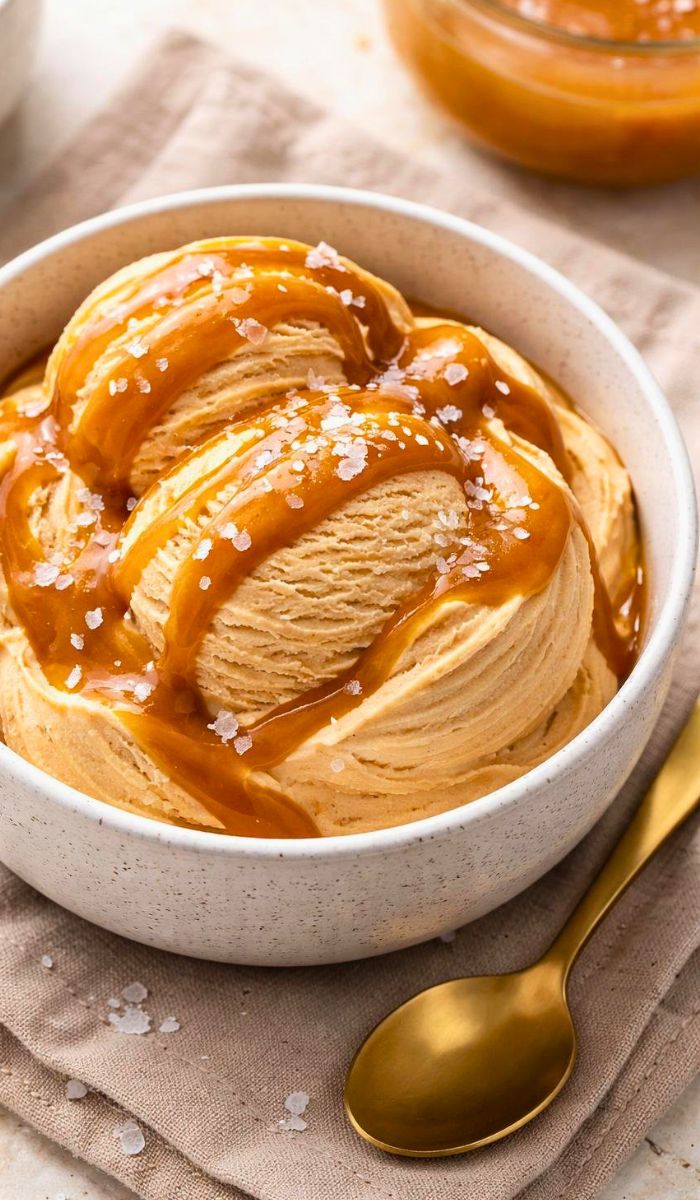 Ninja Creami Creamy Salted Caramel Ice Cream Recipe