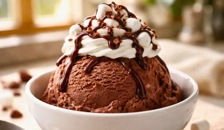 Ninja Creami Frozen Hot Chocolate Ice Cream Recipe